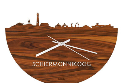 Skyline Clock Schiermonnikoog Rosewood