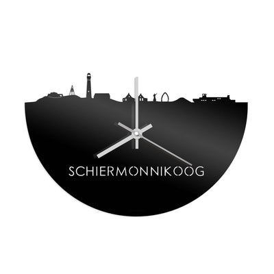 Skyline Clock Schiermonnikoog Black Glossy