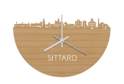 Skyline Clock Sittard Bamboo