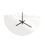 Skyline Klok Tiel Wit Glanzend