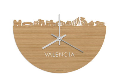 Skyline Clock Valencia Bamboo