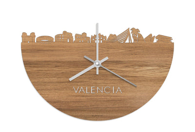 Skyline Clock Valencia Oak
