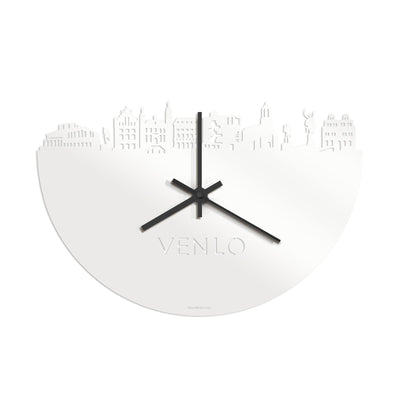 Skyline Clock Venlo White Glossy