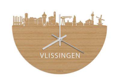 Skyline Clock Vlissingen Bamboo