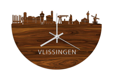 Skyline Clock Vlissingen Rosewood