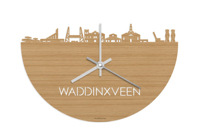 Skyline Clock Waddinxveen Bamboo