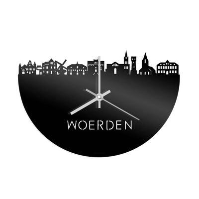 Skyline Clock Woerden Black Glossy