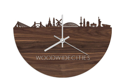 Skyline Clock WoodWideCities Nuts