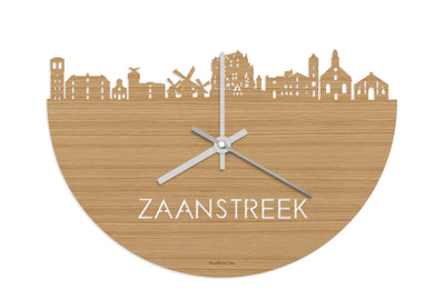 Skyline Clock Zaanstreek Bamboo