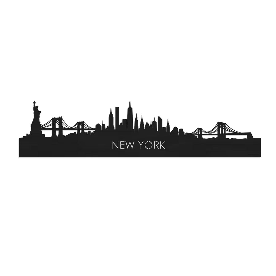 Skyline New York Black 80 cm Zonder verlichting houten cadeau decoratie relatiegeschenk van WoodWideCities