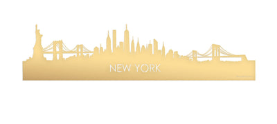 Skyline New York Gold Metallic