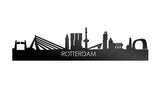 Skyline Rotterdam Zwart Glanzend