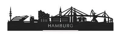 Standing Skyline Hamburg Black