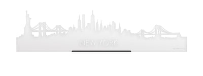 Standing Skyline New York Wit Glanzend