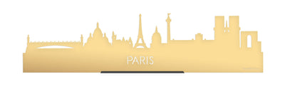 Standing Skyline Paris Gold Metallic