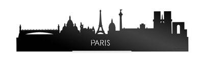 Standing Skyline Paris Black Glossy