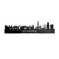 Standing Skyline Antwerpen Zwart Glanzend