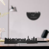 Standing Skyline Antwerpen Zwart houten cadeau decoratie relatiegeschenk van WoodWideCities