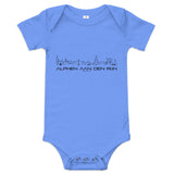 Baby Rompertje Alphen aan den Rijn Heather Columbia Blue 3-6m houten cadeau decoratie relatiegeschenk van WoodWideCities
