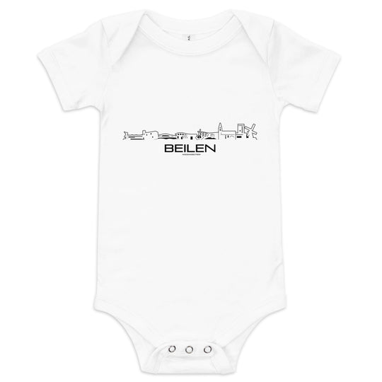 Baby Rompertje Beilen White 3-6m houten cadeau decoratie relatiegeschenk van WoodWideCities