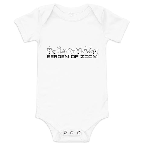 Baby Rompertje Bergen op Zoom houten cadeau decoratie relatiegeschenk van WoodWideCities