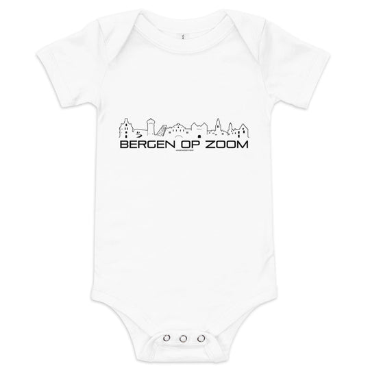 Baby Rompertje Bergen op Zoom houten cadeau decoratie relatiegeschenk van WoodWideCities