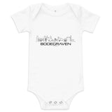 Baby Rompertje Bodegraven Wit 3-6 m houten cadeau decoratie relatiegeschenk van WoodWideCities