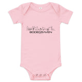 Baby Rompertje Bodegraven Roze 3-6 m houten cadeau decoratie relatiegeschenk van WoodWideCities