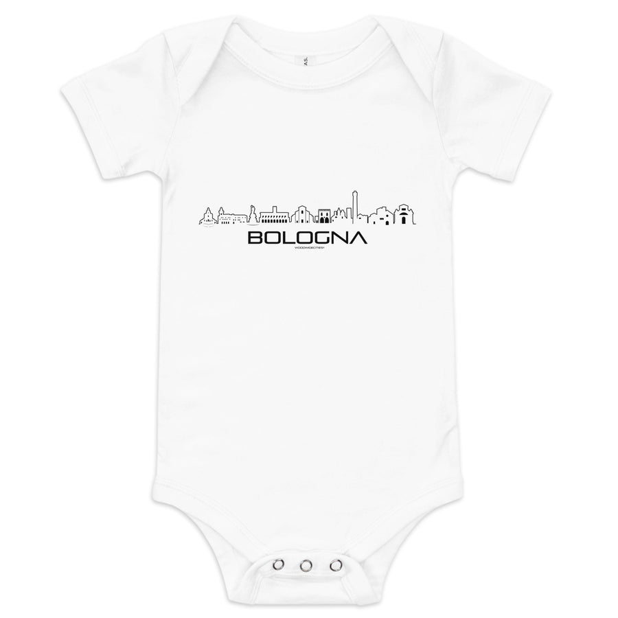 Baby Rompertje Bologna White 3-6m houten cadeau decoratie relatiegeschenk van WoodWideCities