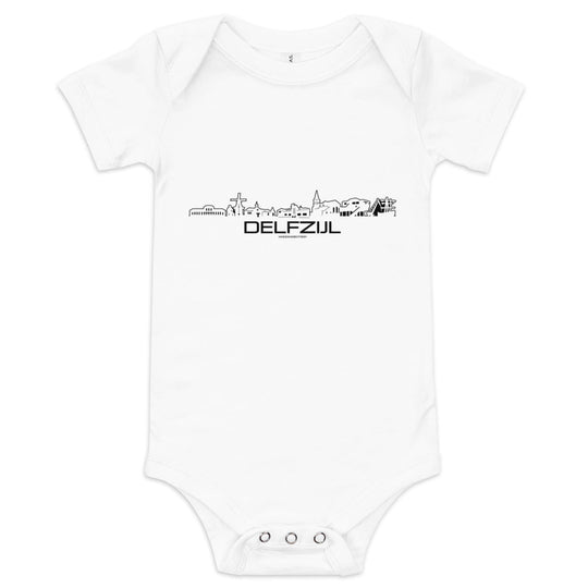 Baby Rompertje Delfzijl houten cadeau decoratie relatiegeschenk van WoodWideCities