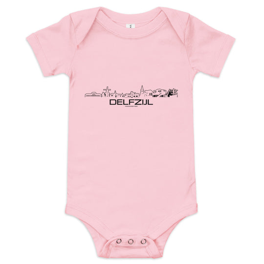 Baby Rompertje Delfzijl houten cadeau decoratie relatiegeschenk van WoodWideCities