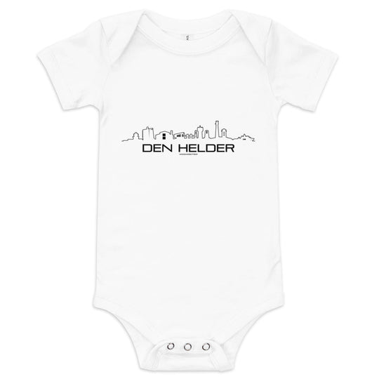 Baby Rompertje Den Helder houten cadeau decoratie relatiegeschenk van WoodWideCities