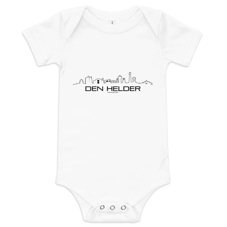 Baby Rompertje Den Helder houten cadeau decoratie relatiegeschenk van WoodWideCities
