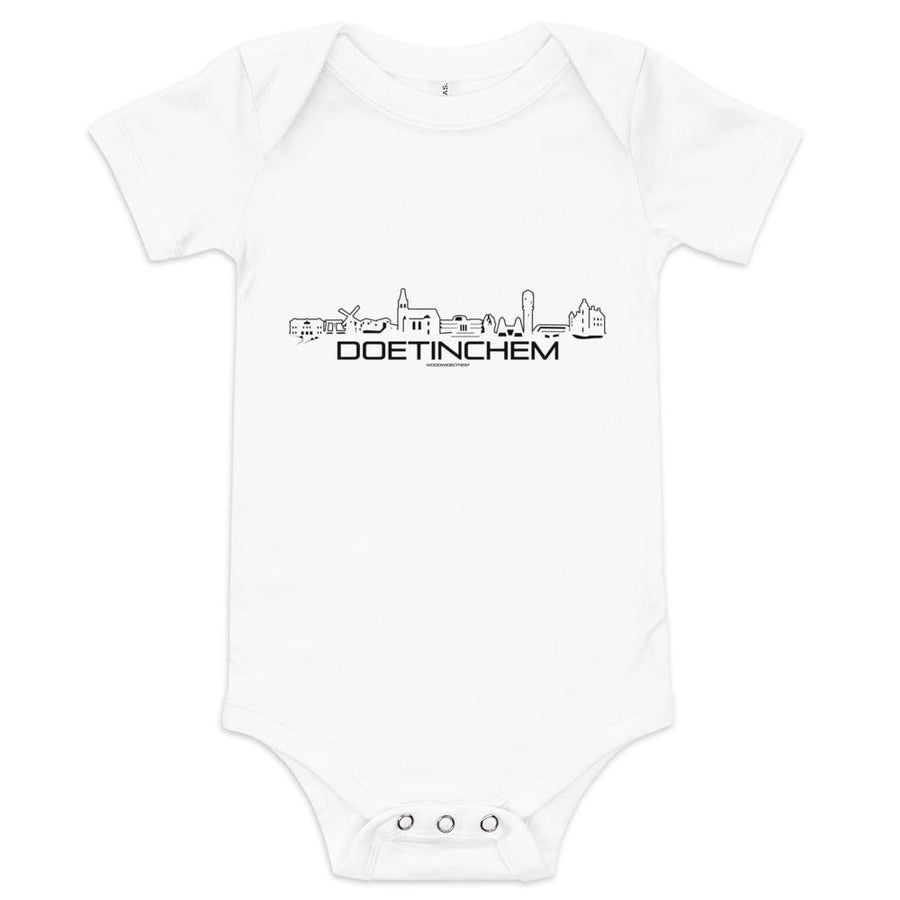 Baby Rompertje Doetinchem houten cadeau decoratie relatiegeschenk van WoodWideCities