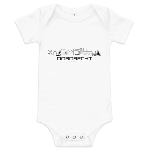 Baby Rompertje Dordrecht houten cadeau decoratie relatiegeschenk van WoodWideCities