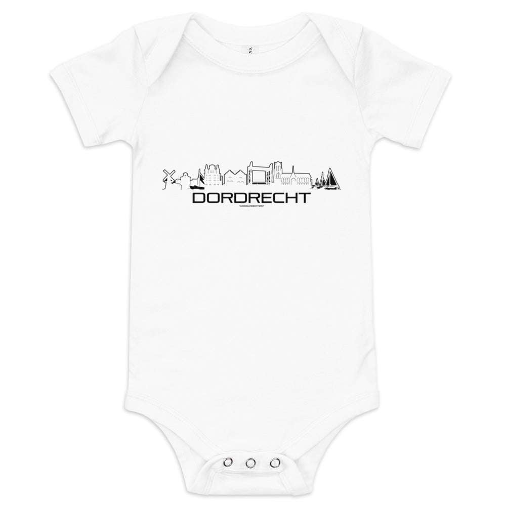 Baby Rompertje Dordrecht houten cadeau decoratie relatiegeschenk van WoodWideCities