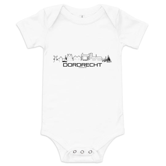 Baby Rompertje Dordrecht houten cadeau decoratie relatiegeschenk van WoodWideCities