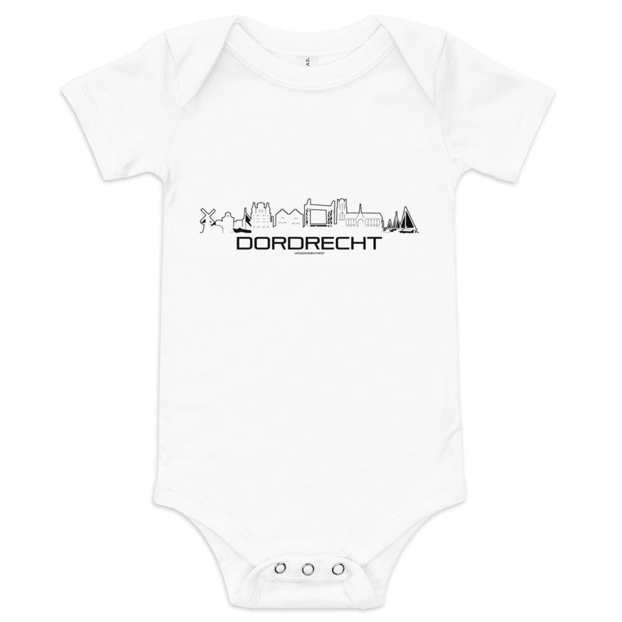 Baby Rompertje Dordrecht houten cadeau decoratie relatiegeschenk van WoodWideCities