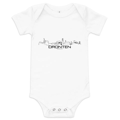 Baby Rompertje Dronten houten cadeau decoratie relatiegeschenk van WoodWideCities