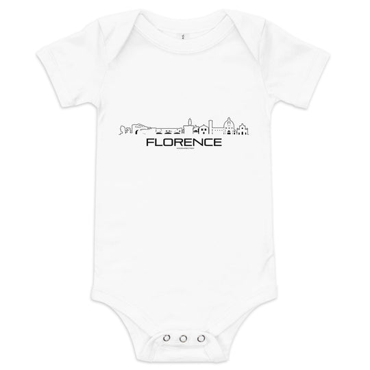 Baby Rompertje Florence White 3-6m houten cadeau decoratie relatiegeschenk van WoodWideCities