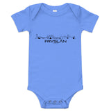 Baby Rompertje Fryslan uniek cadeau voor baby geboren in Fryslan geschenk van WoodWideCities