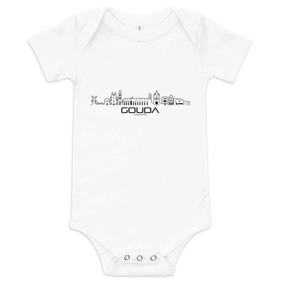 Baby Rompertje Gouda houten cadeau decoratie relatiegeschenk van WoodWideCities