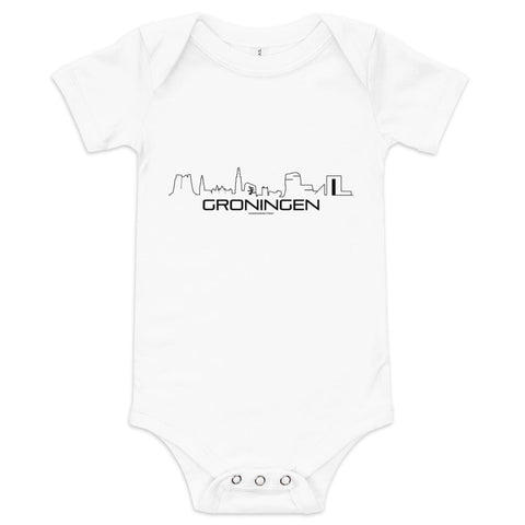 Baby Rompertje Groningen houten cadeau decoratie relatiegeschenk van WoodWideCities