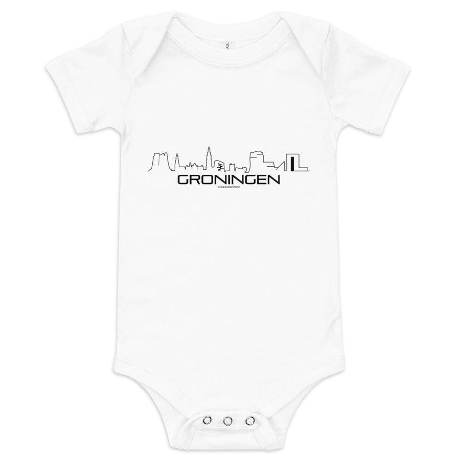 Baby Rompertje Groningen houten cadeau decoratie relatiegeschenk van WoodWideCities