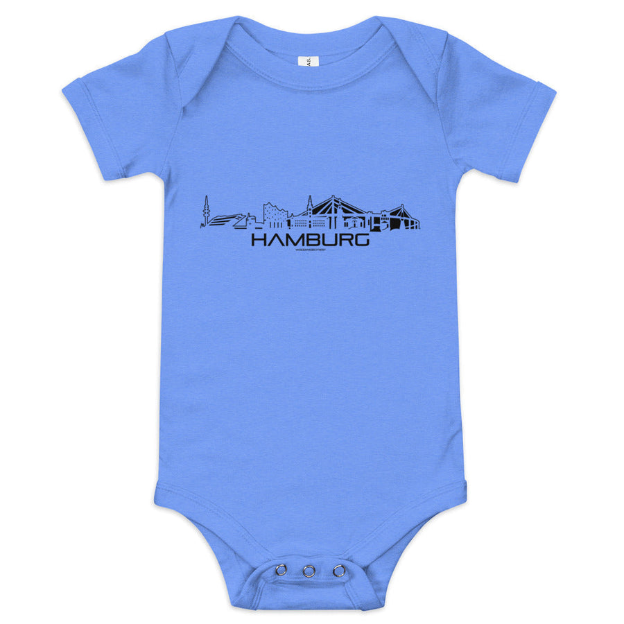 Baby Rompertje Hamburg houten cadeau decoratie relatiegeschenk van WoodWideCities