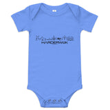 Baby Rompertje Harderwijk Heather Columbia Blue 3-6m houten cadeau decoratie relatiegeschenk van WoodWideCities