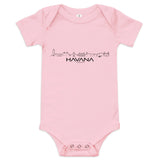 Baby Rompertje Havana uniek cadeau voor baby geboren in Havana geschenk van WoodWideCities