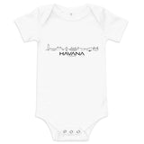 Baby Rompertje Havana uniek cadeau voor baby geboren in Havana geschenk van WoodWideCities