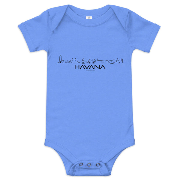 Baby Rompertje Havana uniek cadeau voor baby geboren in Havana geschenk van WoodWideCities