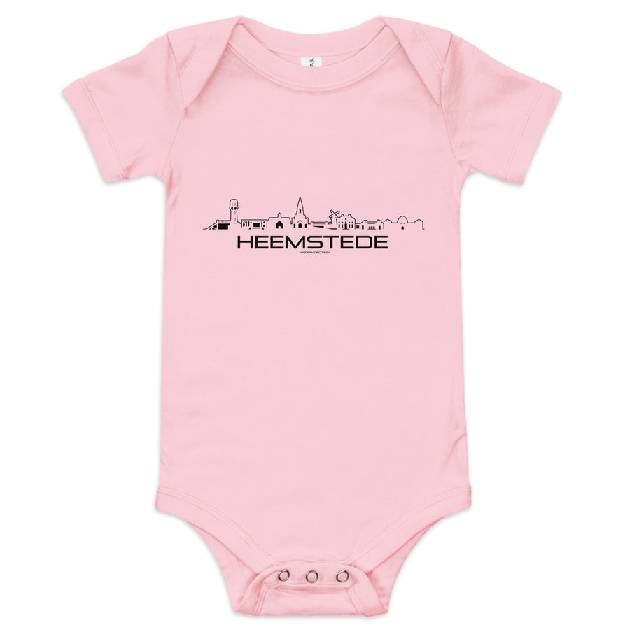 Baby Rompertje Heemstede Roze 3-6 m houten cadeau decoratie relatiegeschenk van WoodWideCities